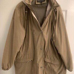 Womens Size Large Light Brown Winter Coat